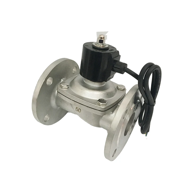 Stainless Steel DN100 4 Inch 24VDC Water Flange Solenoid Valve