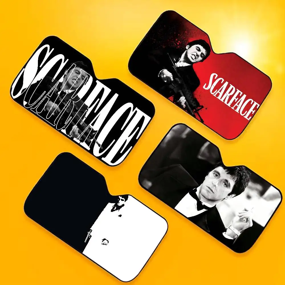 

Стильный солнцезащитный чехол-накидка S-Scarface для автомобиля с подогревом лобового стекла, автомобильный солнцезащитный козырек, авточехол