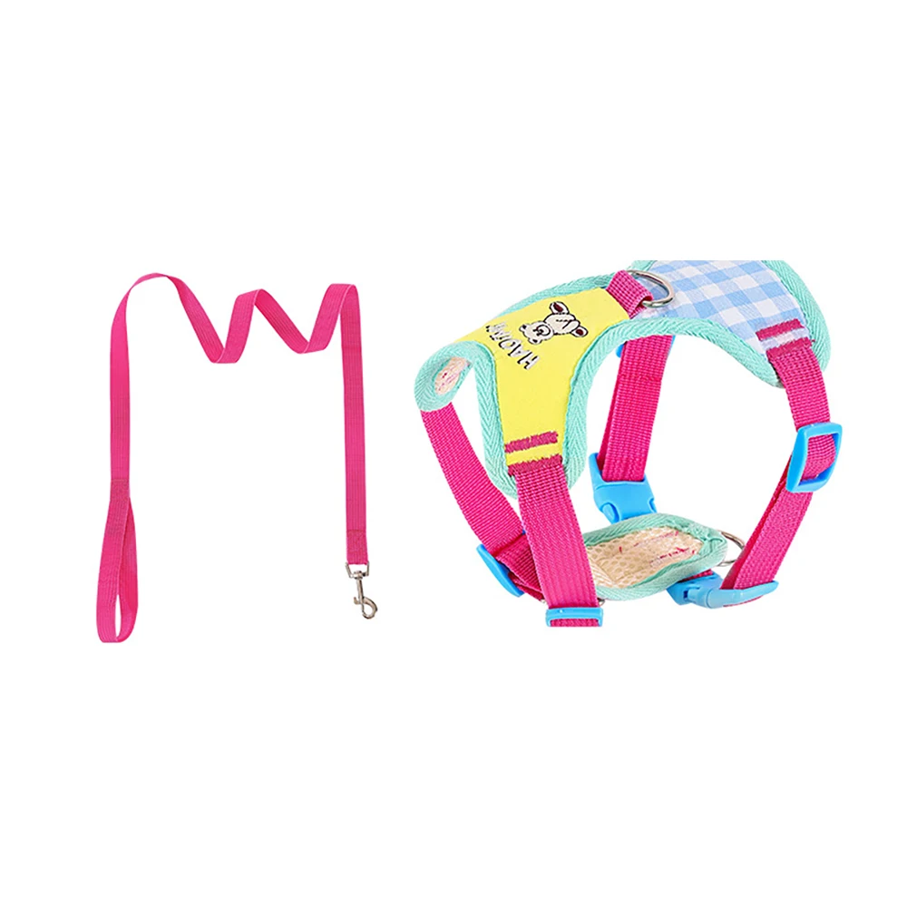 Dog Harness And Leash Set Unique Design Adjustable Vest For Small Dogs Outdoor Walking - New_voghion.com