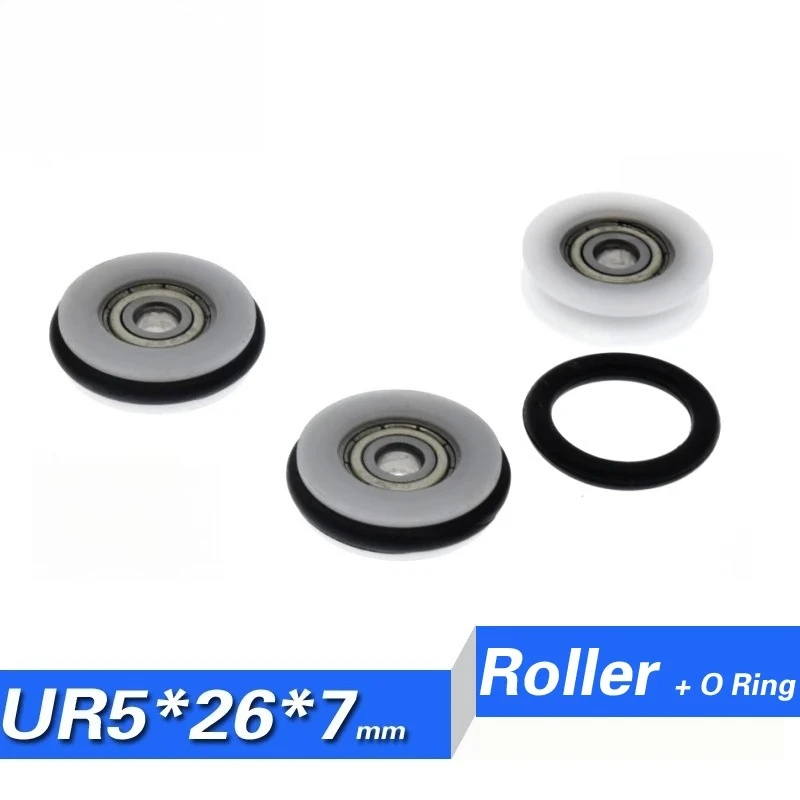 O-type Apron Rubber Wheel Silent Drawer Guide Wheel Blackboard Roller Polyformaldehyde Coating