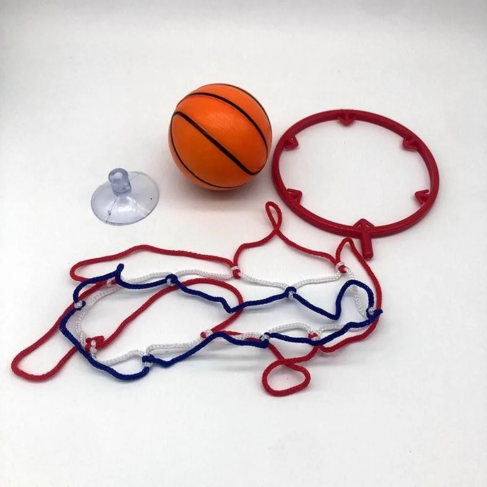 Engraçado portátil Basketball Hoop Toy Kit, engraçado treinamento sensorial, No-Punch, plástico