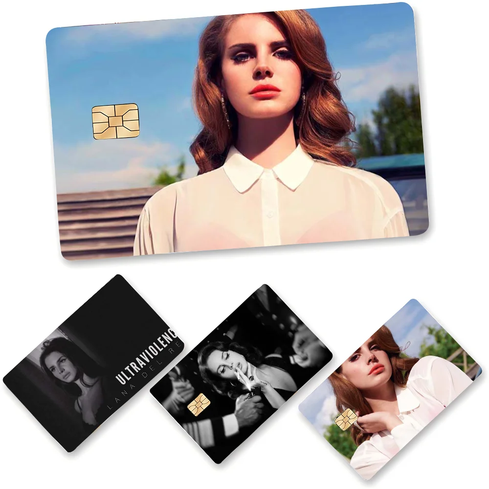 Sänger Lana Del Rey Anime Matte Front Skin Film Aufkleber Abdeckung für kleine Chip Kreditkarte Debitkarte
