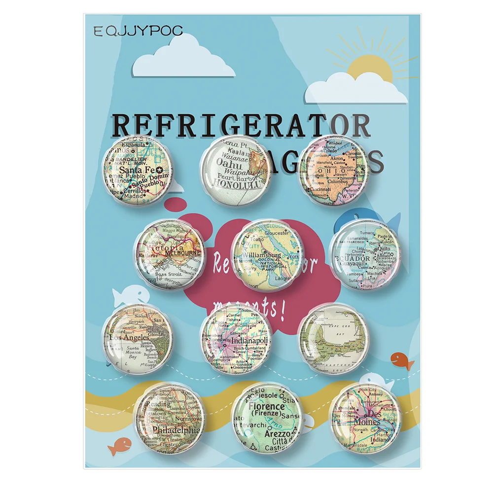 Circular Refrigerator Magnet Kitchen Sticker Note Memo Attachment Small Size Family Gift 30mm