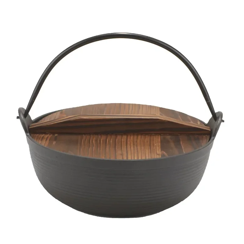 

Camping cookware 20/24/26/28cm saucepan Cast iron saucepan Camping saucepan