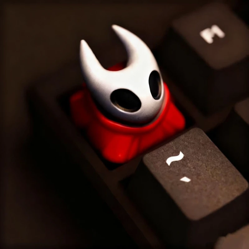 لعبة الفارس المجوف Silksong THK الدبور تأثيري Keycap الراتنج لوحة المفاتيح الديكور Kawaii اكسسوارات 2 قطعة/المجموعة حلية الدعامة
