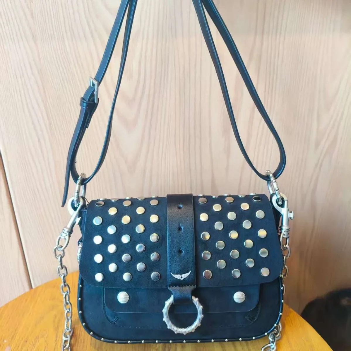 المألوف برشام سلسلة صغيرة مربع حقيبة المرأة واحدة الكتف حقيبة كروسبودي نمط جديد تنوعا الشارع الاتجاه حقيبة