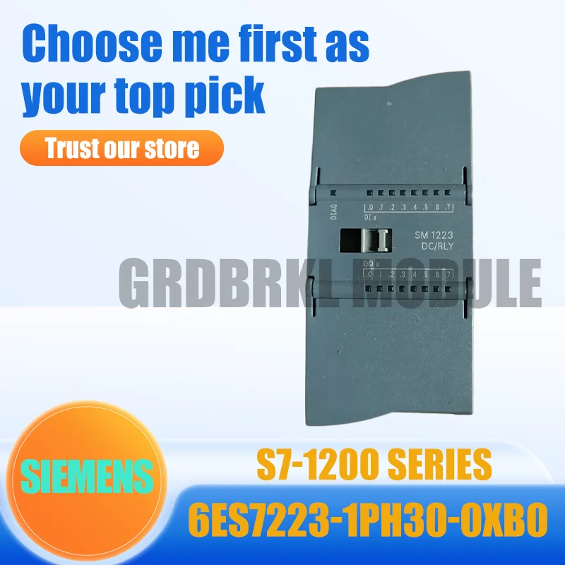 

New Original SIEMENS 6ES7223-1PH30-0XB0 S7-1200 SM 1223 8DI/8DO Relay PLC Module