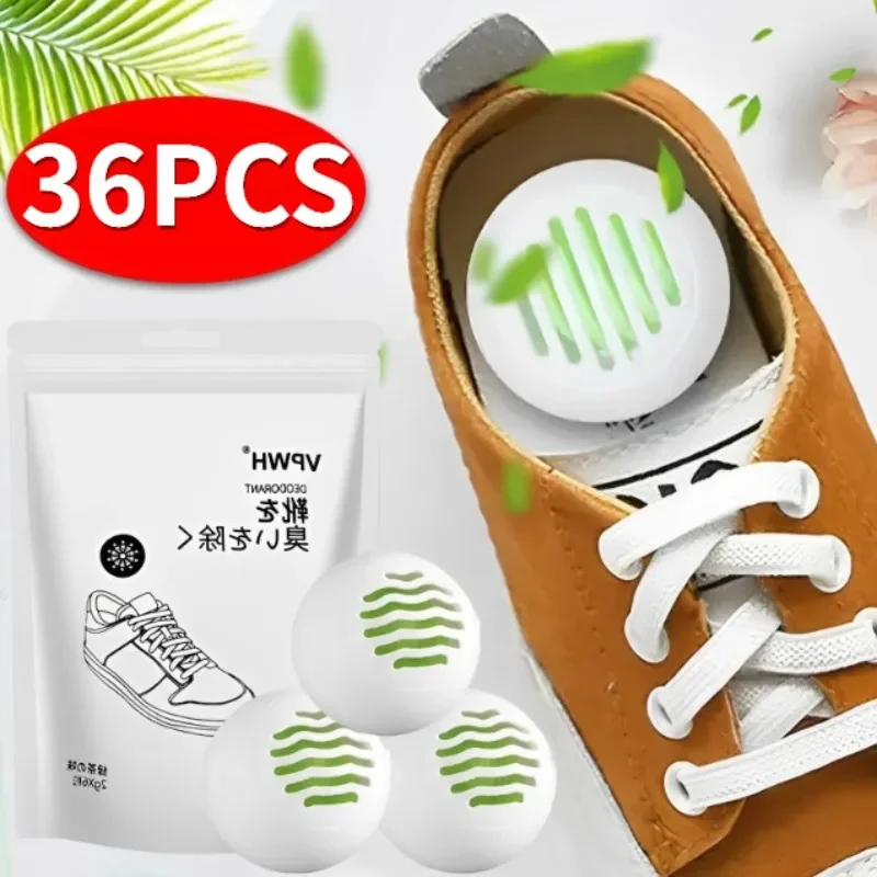 36pcs Deodorizer Balls Sneaker Freshener Shoes Tea Fragrance Essential Foot Care Everyday Footwear Scent Shoe Closet Fresh Ball