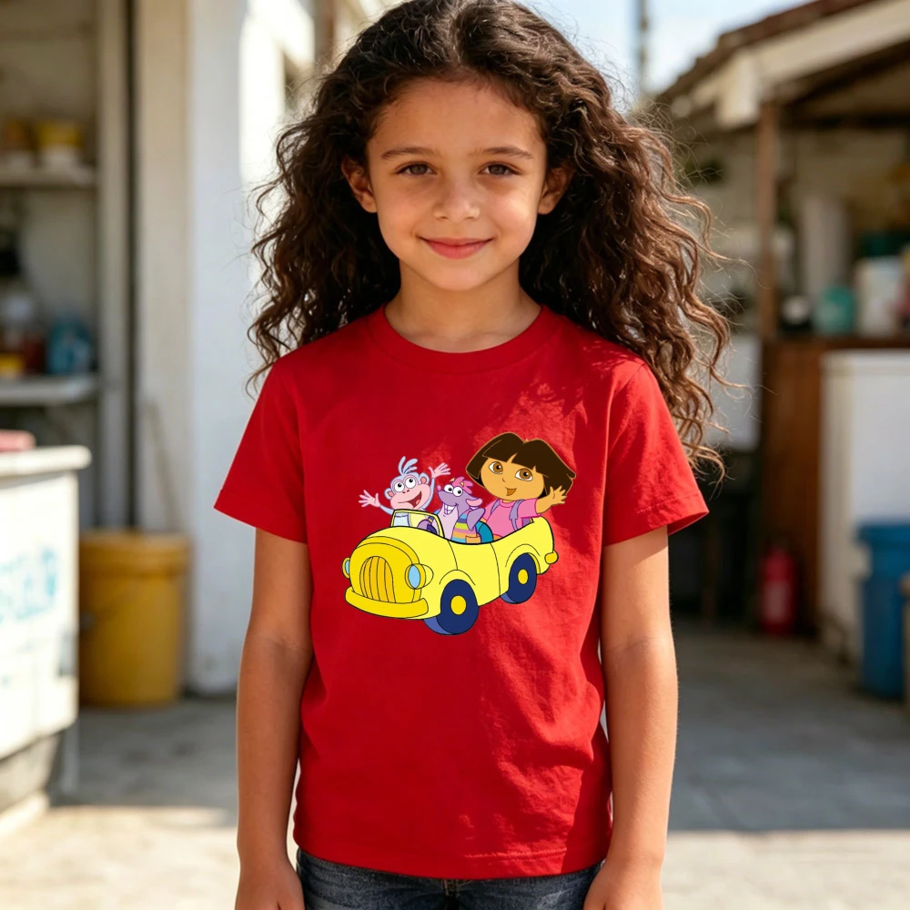 Dora The Explorer TShirt Dora and Friend Graphic Printed T-shirt