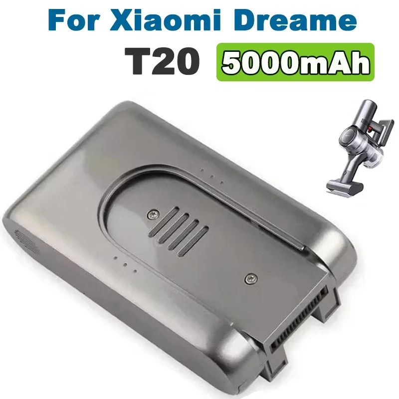 

25.2V NEW Replacement 5000mAh Battery for Xiaomi Dreame T20 Cordless Vacuum Cleaner - Rechargeable Li-ion, High Capacity