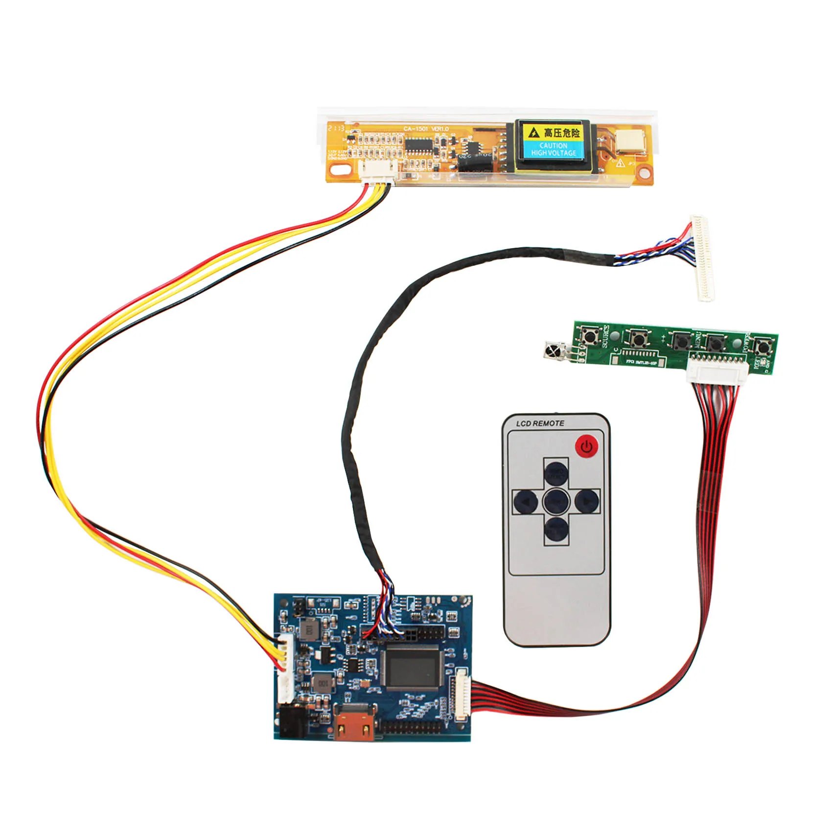 1366X768 1280X800 1440X900 30 Pin Lvds Controller Board Lvds Driver Board for 14.1'' 15.4'' 15.6'' 17'' Lcd Screen