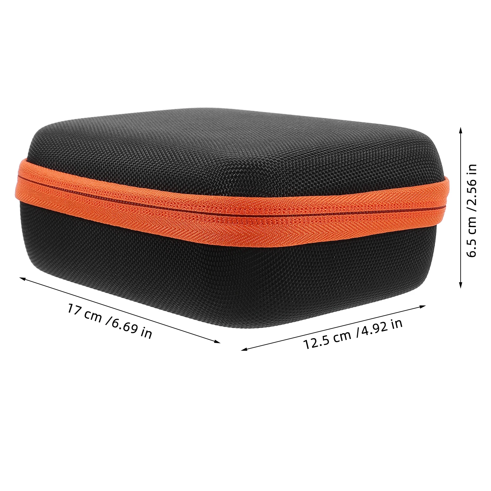 

2 Holes Yoyo Bag PU Nylon Sponge Material Lightweight Storage Case for Travel Home Party School Orange Color