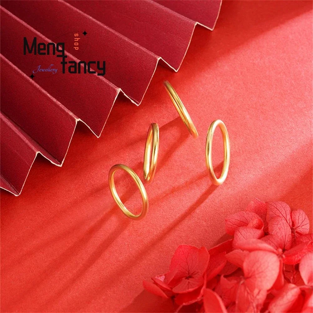 

Sand Gold Ring Long Does Not Lose Colour Niche Design Sandblasting Process Temperament Simple Fashion Fine Jewelry Holiday Gifts