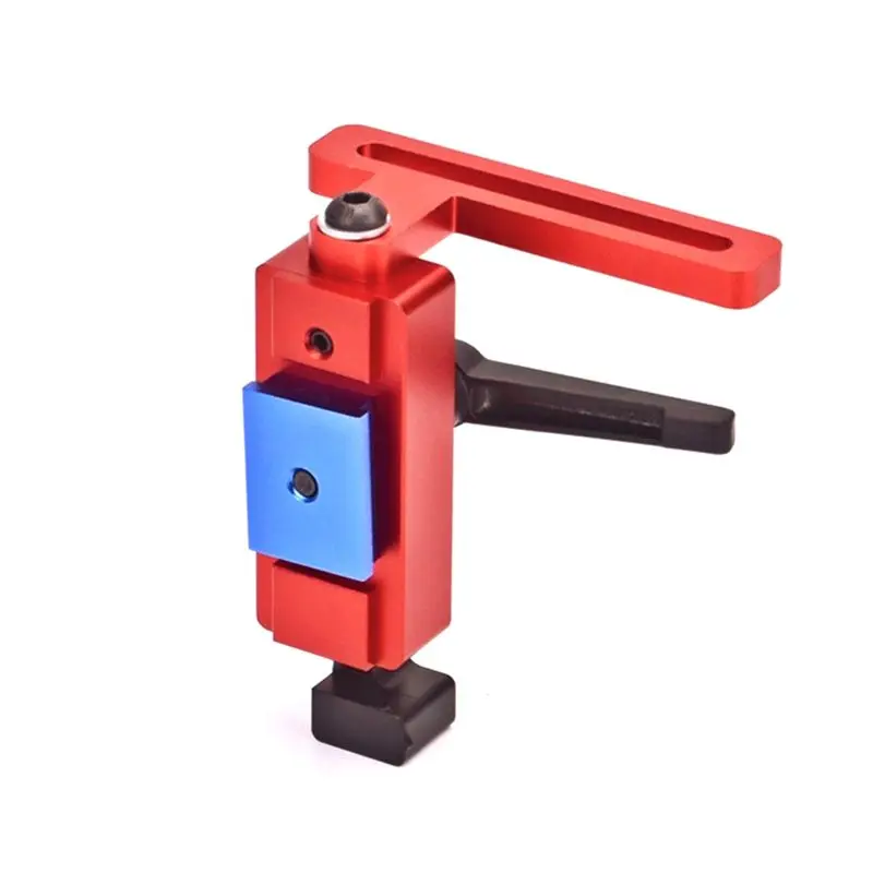 AS63-1 Piece Woodworking 45-Type Chute Limiter Guide Rail Locator  Slide Rail Stop T-Rail Woodworking DIY Tool Red&Blue&Black