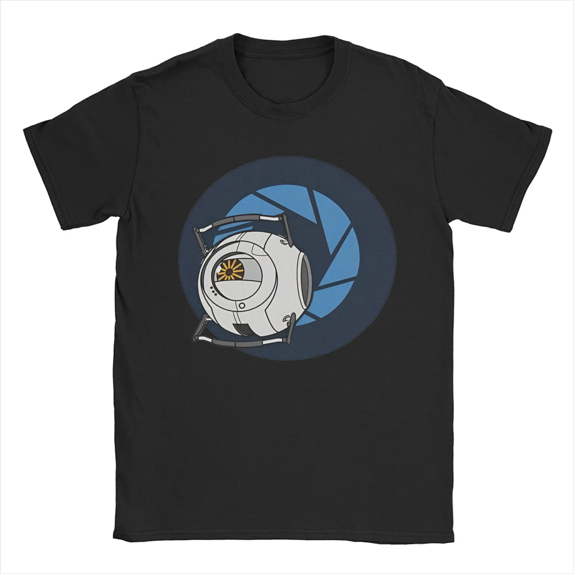 Portal 2 Space Core Accessories Unisex T Shirts Pure Cotton Tee Printed  T-shirt Clothes