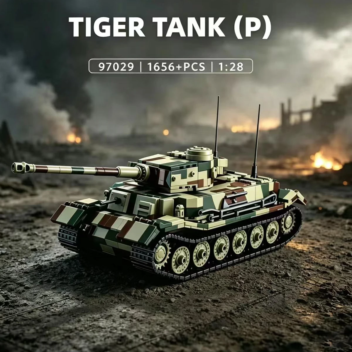military-series-tiger-p-tank-building-block-ww2-heavy-tank-armored-vehicle-model-bricks-toys-for-kid-birthday-gift-moc-1656pcs