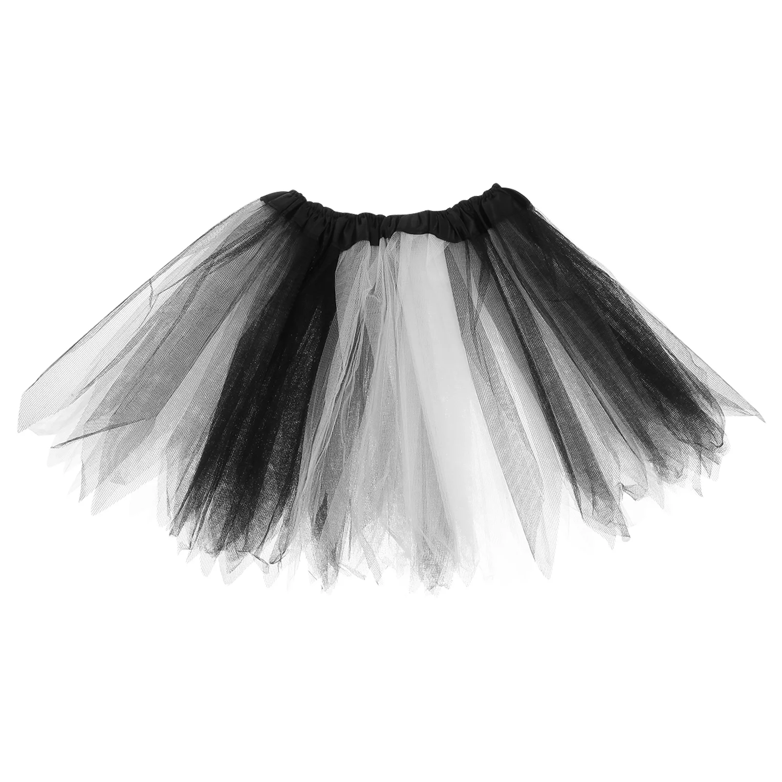 1pc arco-íris preto branco crianças saia de tule para meninas ballet dança festa traje prop tutu saia masquerade dia das bruxas