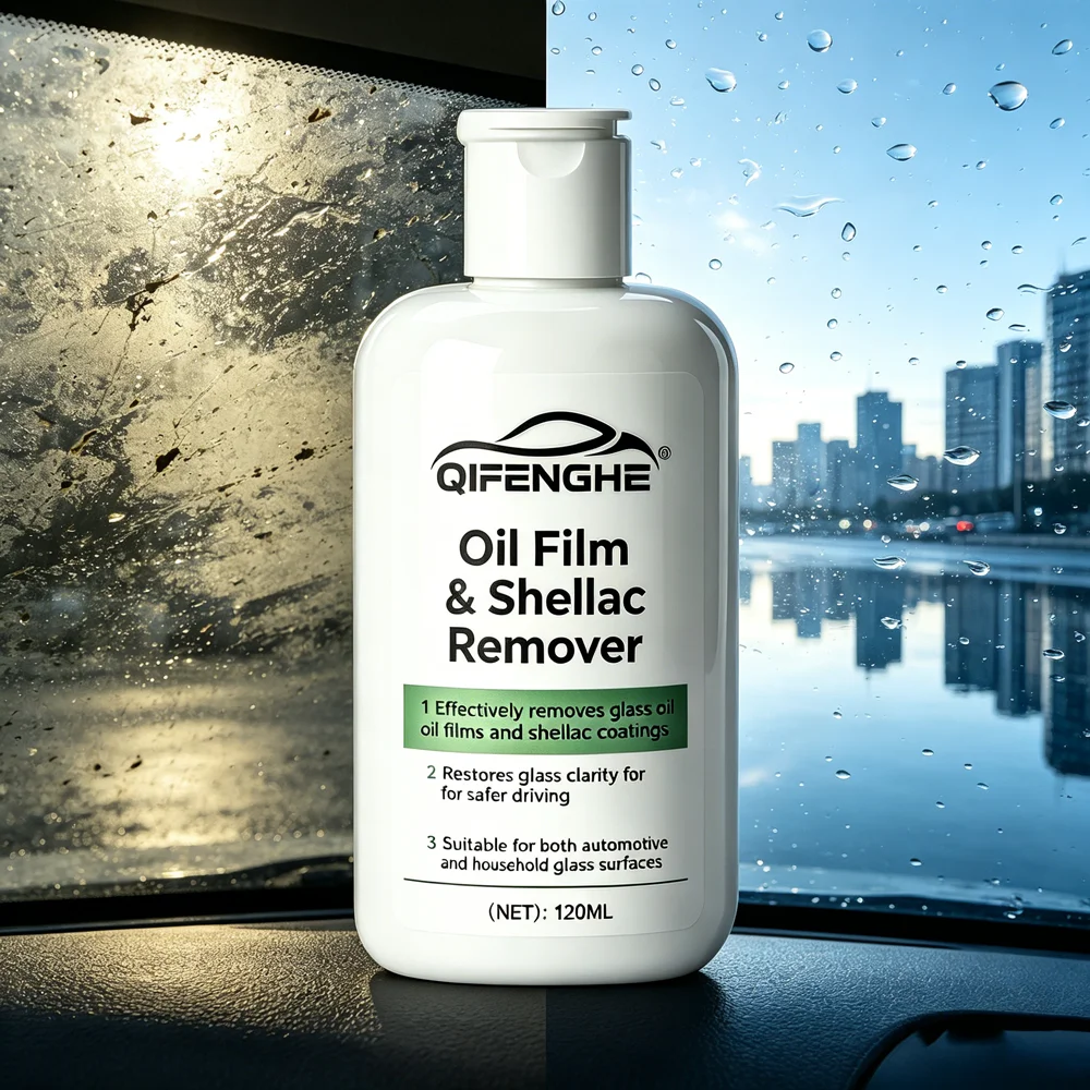 Ölfilm- und Schellackentferner für Glas, Effektive Ölfilm- und Schellackentfernung, Stellt die Klarheit wieder her für sicheres Fahren, Geeignet für Automobile