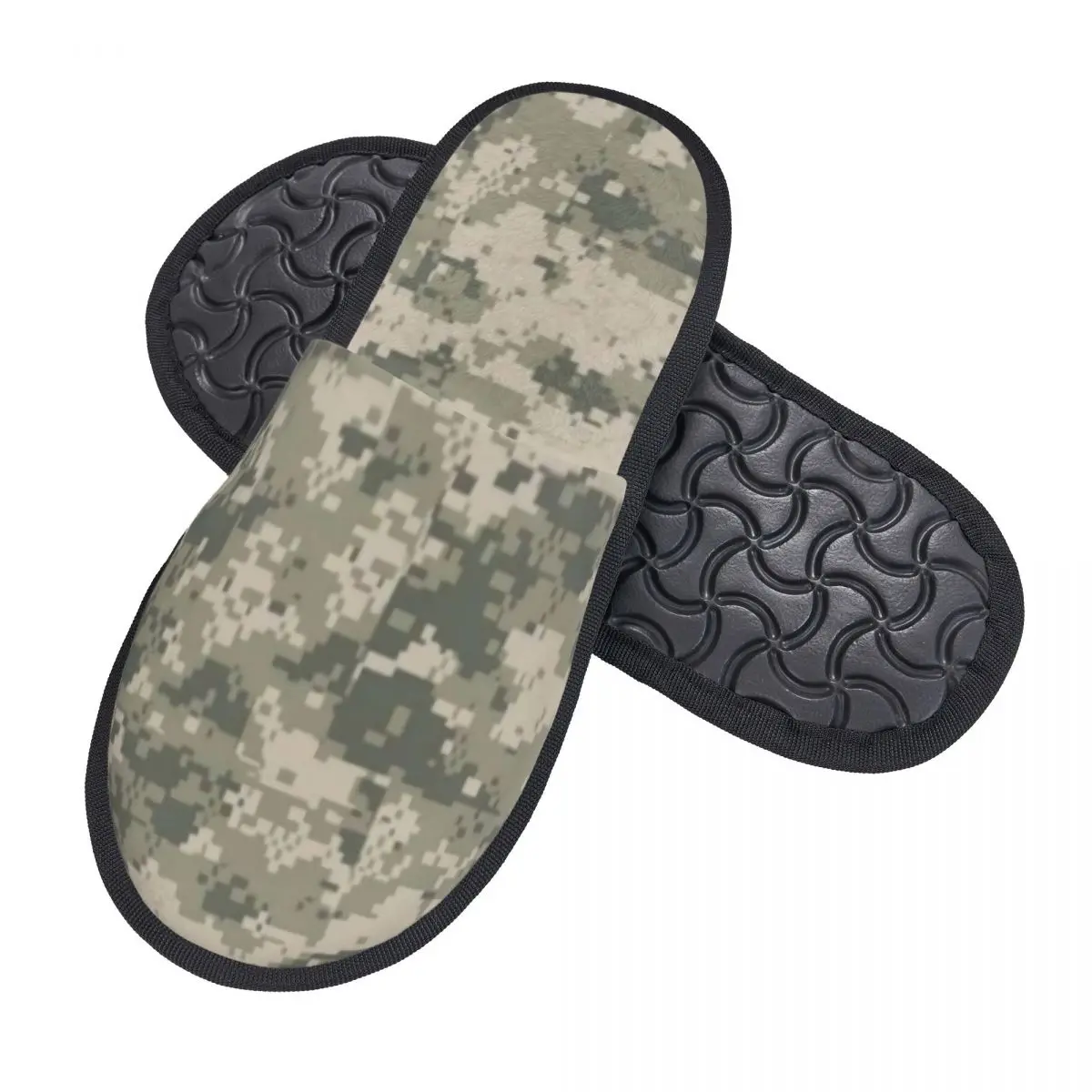 Women Standard Camouflage House Slippers Soft Warm Tactical Camo Memory Foam Fluffy Slipper Indoor Outdoor Shoes