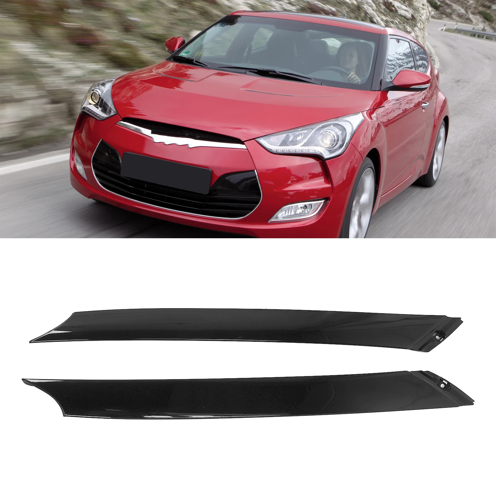 

Накладка на стойку лобового стекла, внешний молдинг, левый и правый комплект 861702V000, 861802V000, аксессуар для наружного окна автомобиля и лобового стекла