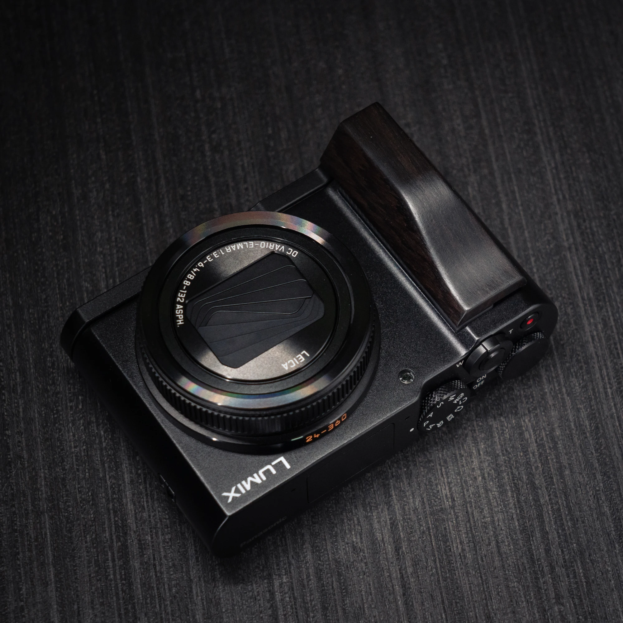 Holz-Handgriff-L-Halterung für Panasonic Lumix ZS300 Kamera mit Schnellwechsel-L-Plattenhalterung Ultraleicht mit Legierungsbasis – Detail 10