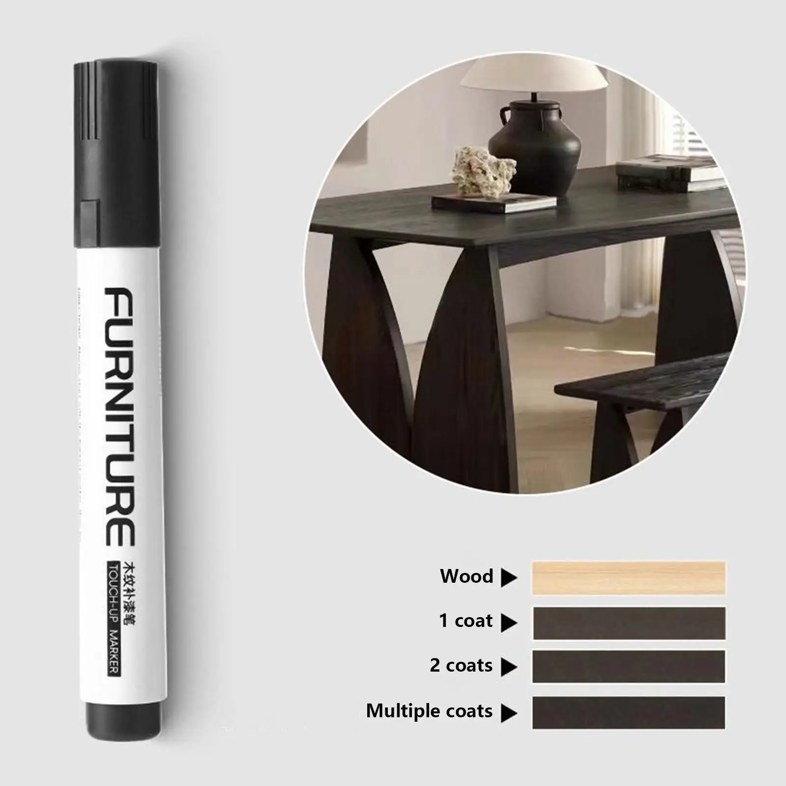 أقلام إصلاح الأثاث الإبداعية التي تعمل باللمس علامات حشو العصي الخشبية الخدوش استعادة عدة التصحيح أقلام الطلاء إصلاح الخشب المركب