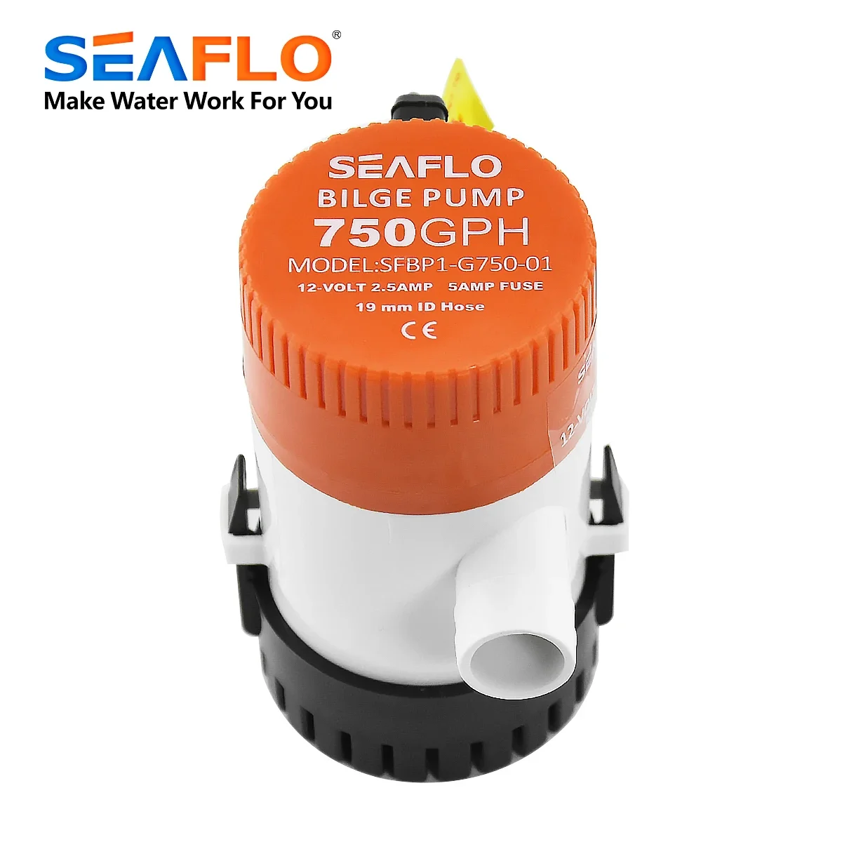 SEAFLO 12v 5.0A Bilge Pump 750gph Head 2.5m Submersible Electric Water Pump for Boat Seaplane Motor Homes And Houseboats