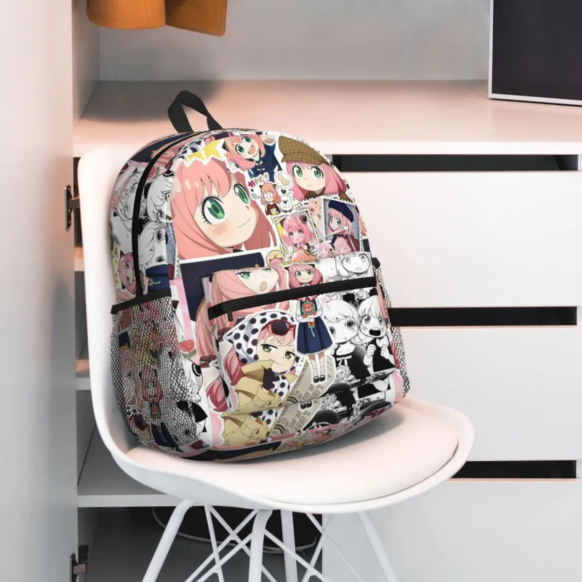 

Kawaii Manga Spy X семейный рюкзак, рюкзак большой емкости, детская сумка для книг, школьная сумка, сумки на плечо для мужчин и женщин