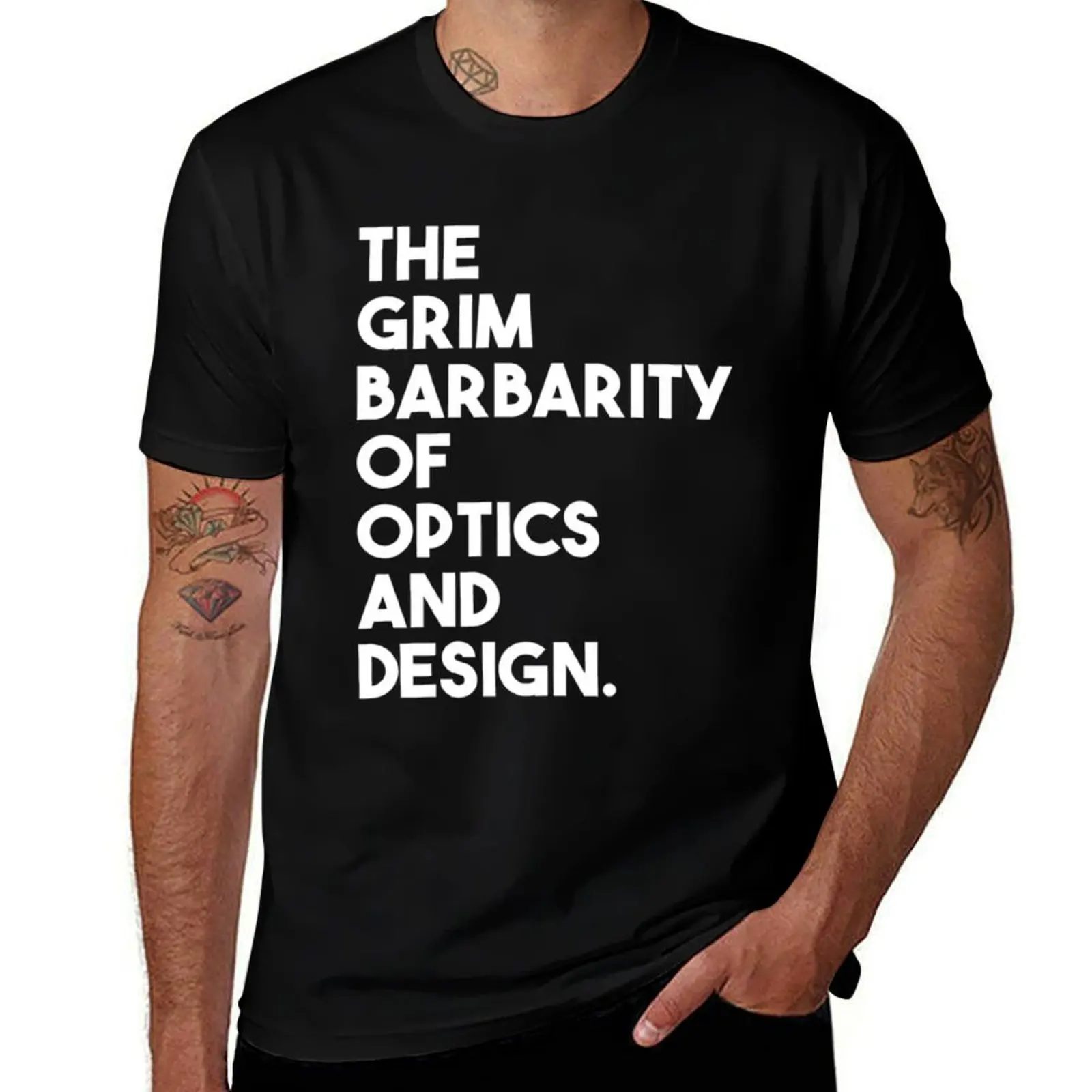 Grim Barbarity of Optics and Design T-Shirt Summer Fashion Casual Tee Shirt T-Shirt