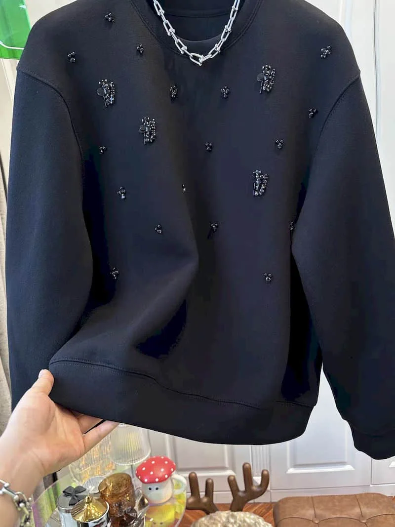 Jerséis de moda para mujer, sudadera fina con diseño de agujeros, Top informal de Color sólido, Jersey Simple, ropa Y2k, primavera y otoño