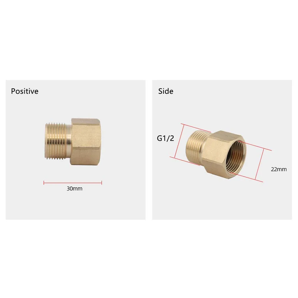 Practical Adapter Washer Pressure Washer Adapter Washer Connector Pressure Washer 4500 PSI Brass For Power Washer