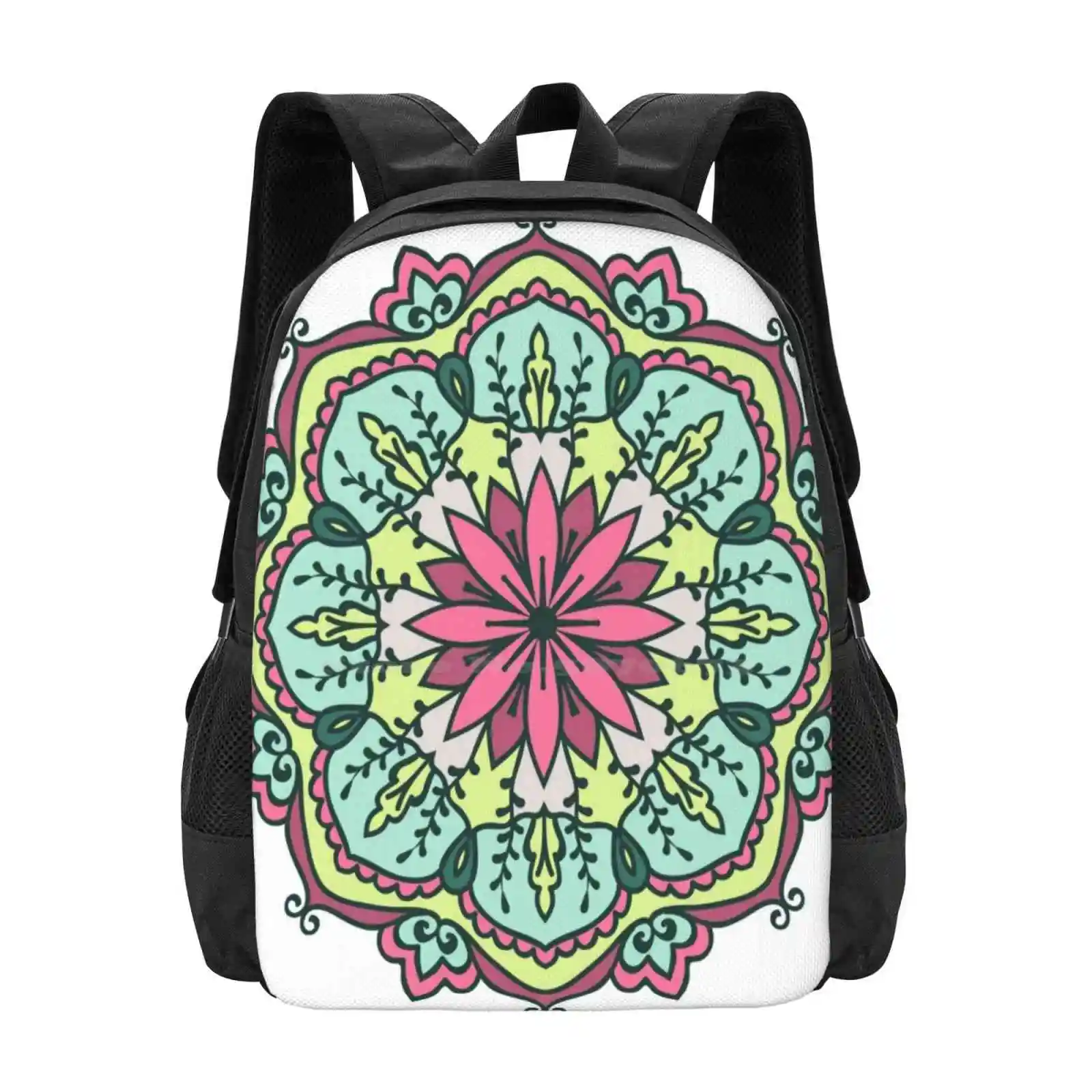 

Mandala - Circle Ethnic Ornament Hot Sale Schoolbag Backpack Fashion Bags Mandala Circle Ethnic Ethno Indian Ornament Style Om