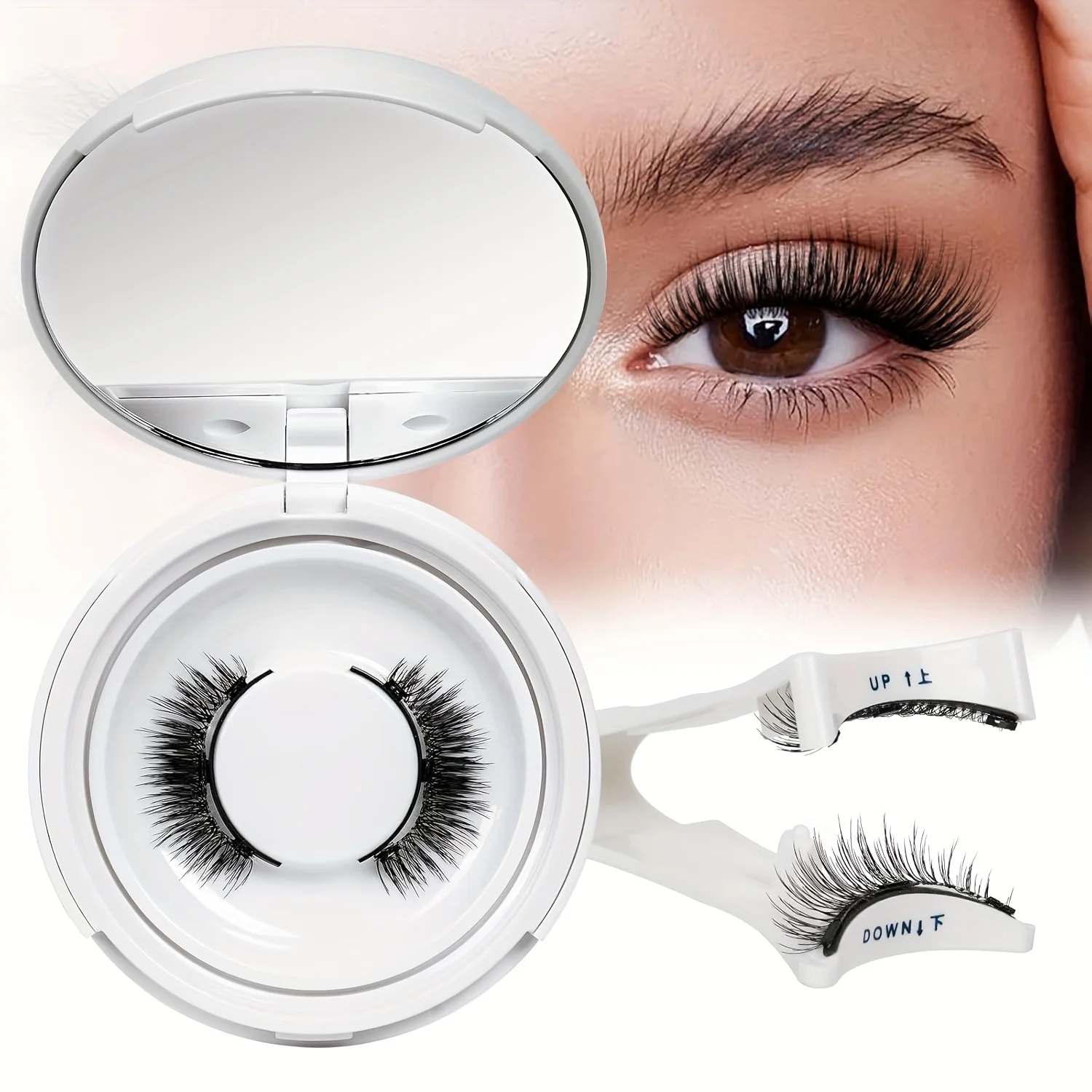 Krafty Magnetische Wimpern, Krafty Magnetische Wimpern, Krafty Magnetische Wimpern Kein Kleber erforderlich, wiederverwendbarer natürlicher Look Krafty