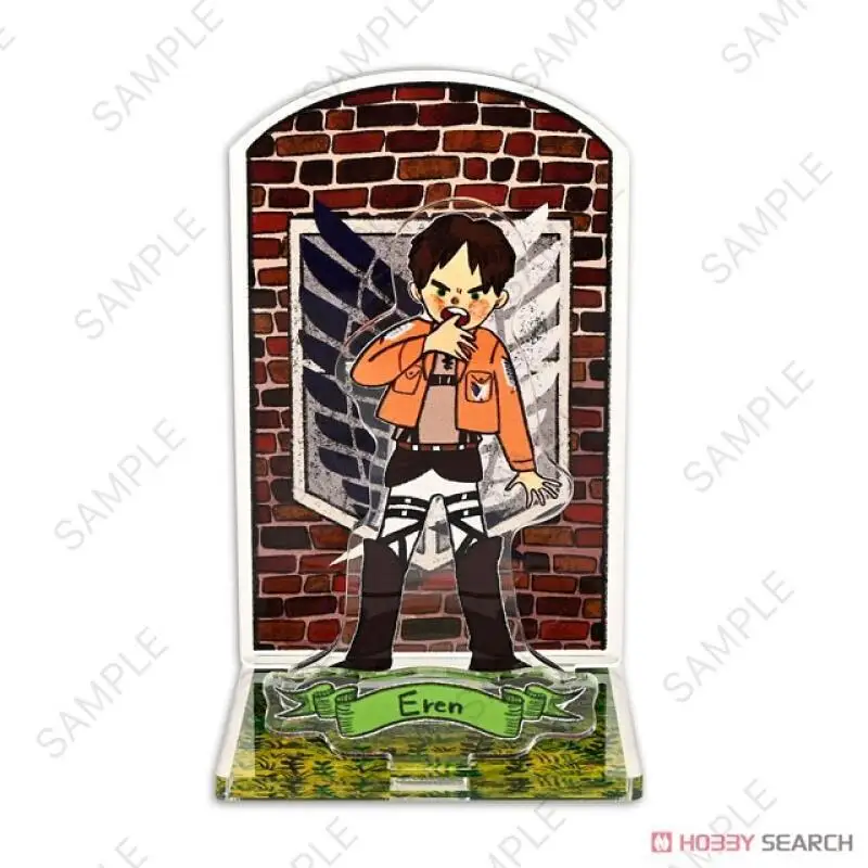 15Cm Acrylic Standing Sign for Attack On Titan Hange Jean Erwin Levi Anime Peripheral Self-Made Acrylic Diorama Birthday Gift