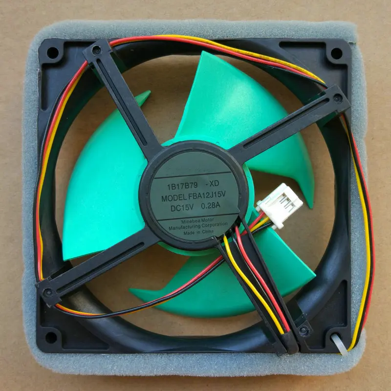 

New Original DC15V 0.28A FBA12J15V 12cm for Refrigerator Cooling Fan