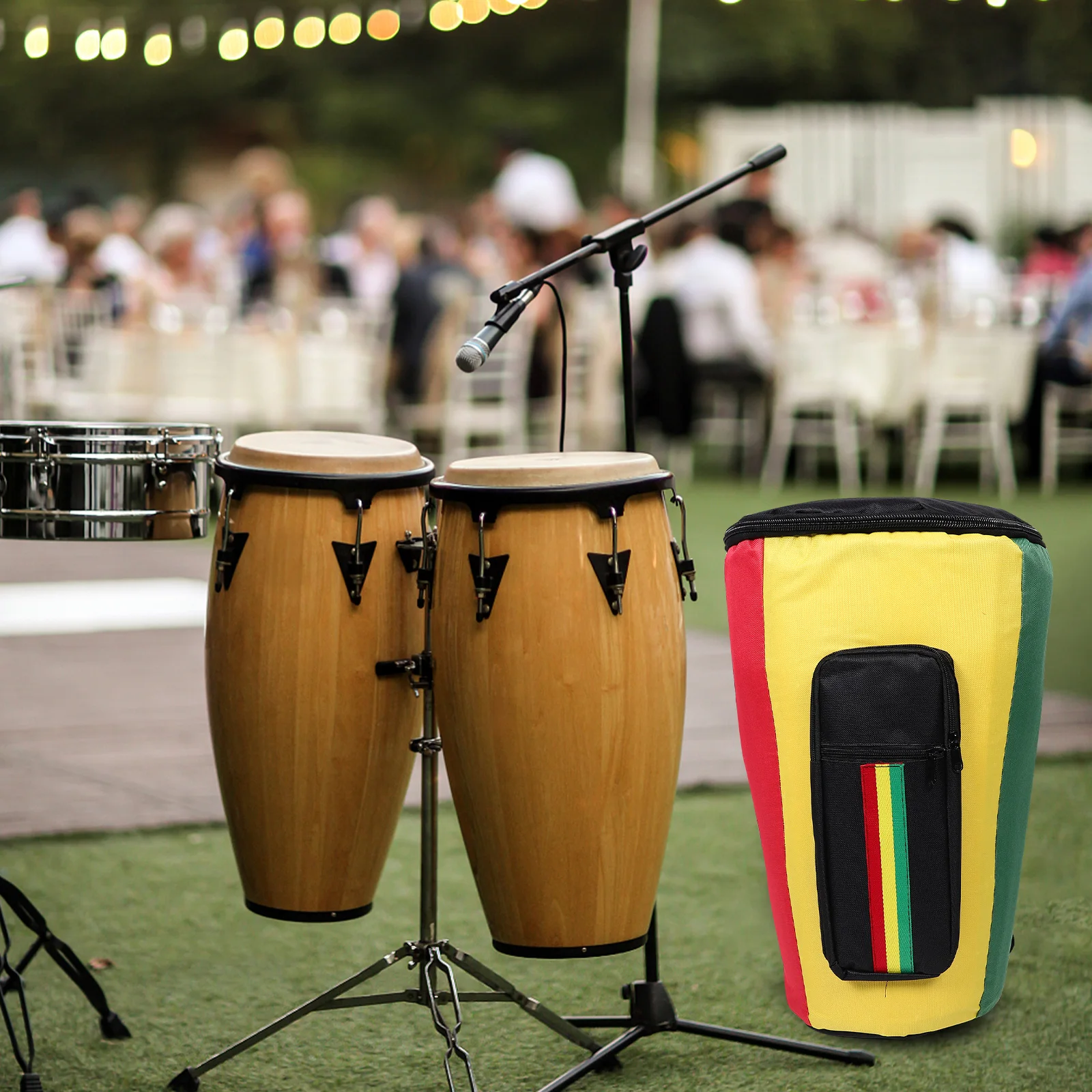 

Tambourine Bag Djembe Carry Case African Drum Backpack Protective Cover Travel Rain Cloth
