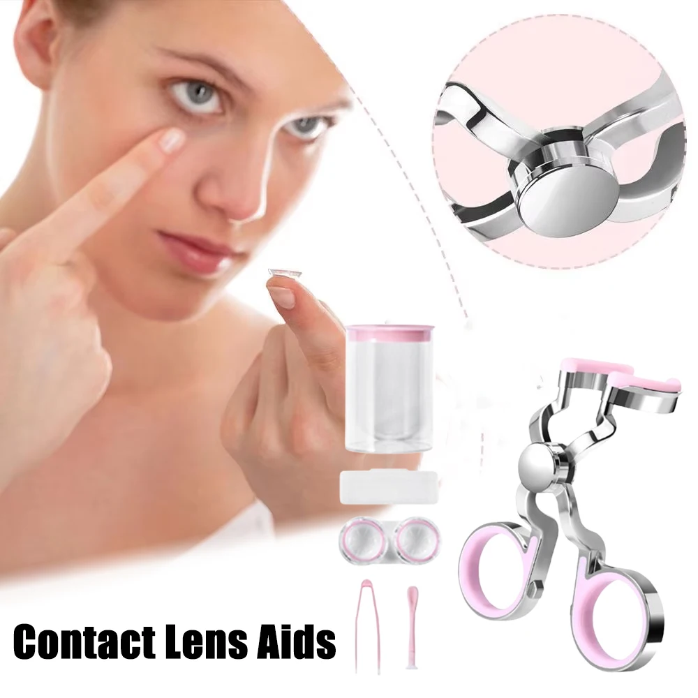 Beginner Eyelid Expander Tool Portable Contact Lens Helper for Easy Insertion Removal Comfortable Wear Aid for First-Time Users