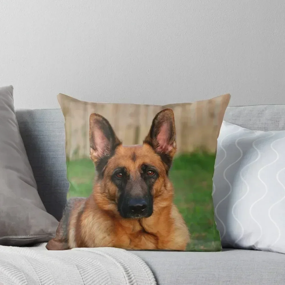 

German Shepherd Dog Portrait - Forrest Throw Pillow luxury throw pillow covers autumn decoration bed pillows pillow