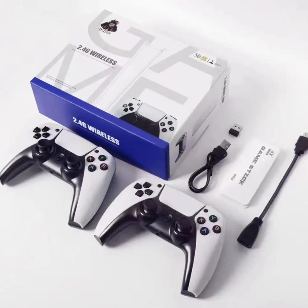 

2024 64G M15 Game Stick 20000+ Retro Game Two-player Handheld Game Console HD Output Classic Wireless Gamepads