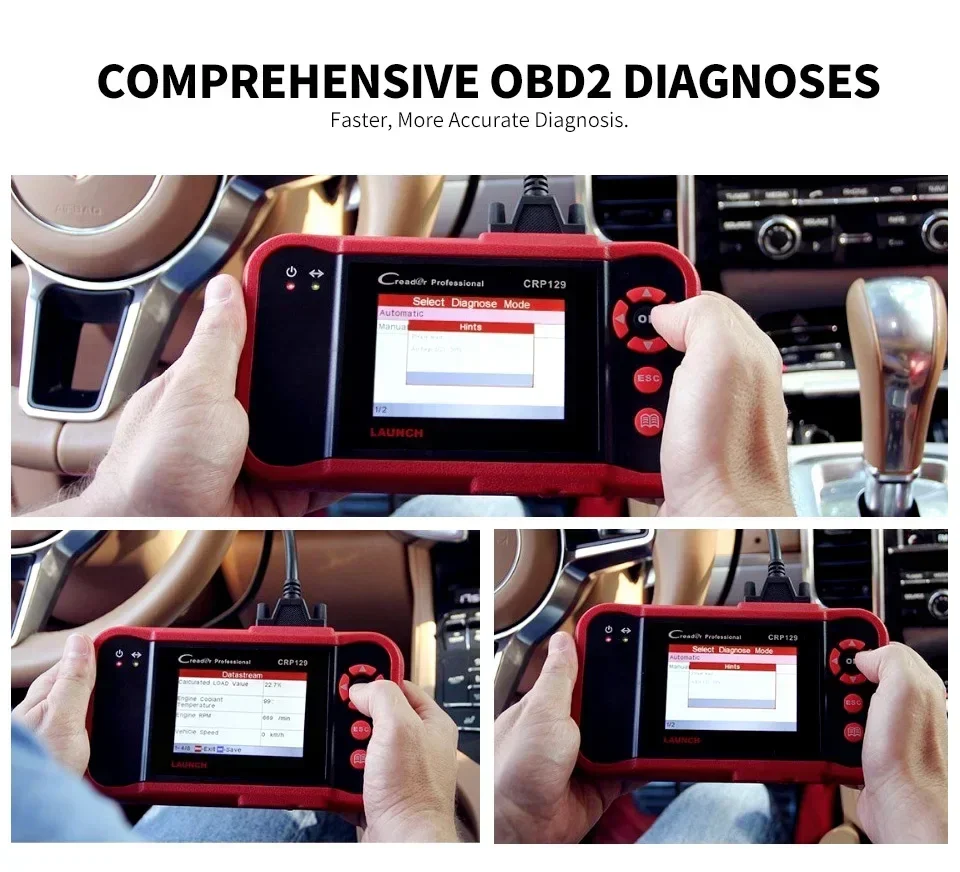 Launch Creader CRP129 OBD2 Scanner Diagnostic Tools Auto Code Reader professional Automotive Scanner Obd Diagnostic For All Cars