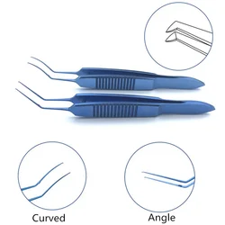 Ophthalmic Forceps Instruments Titanium Ultrata Style Capsulorhexis Forcep 85mm Eye Surgical Instrument