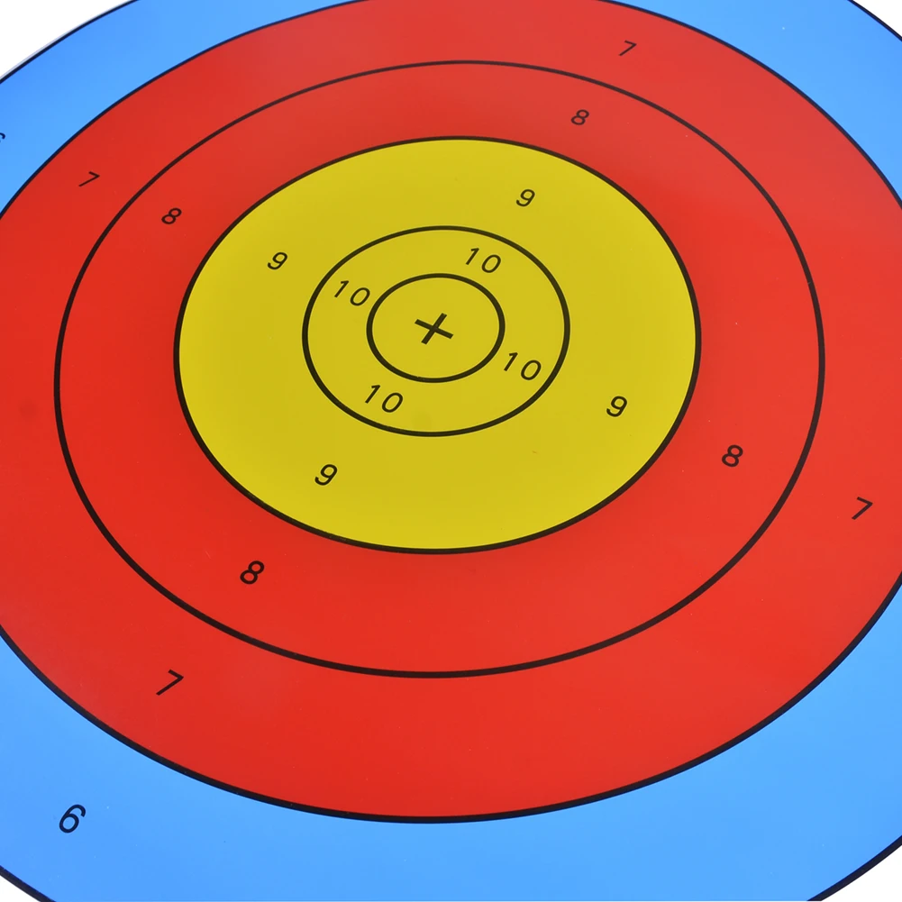 10Pcs Archery Range Paper Targets Portable Archery Targets Paper Archery Practice Targets 15.6x15.6 Inch for Shooting Hunting