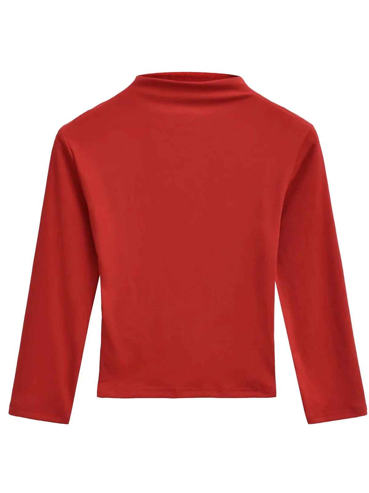 

Женская облегающая футболка в стиле ретро в американском стиле с высоким воротником, универсальная утягивающая верхняя одежда, топ