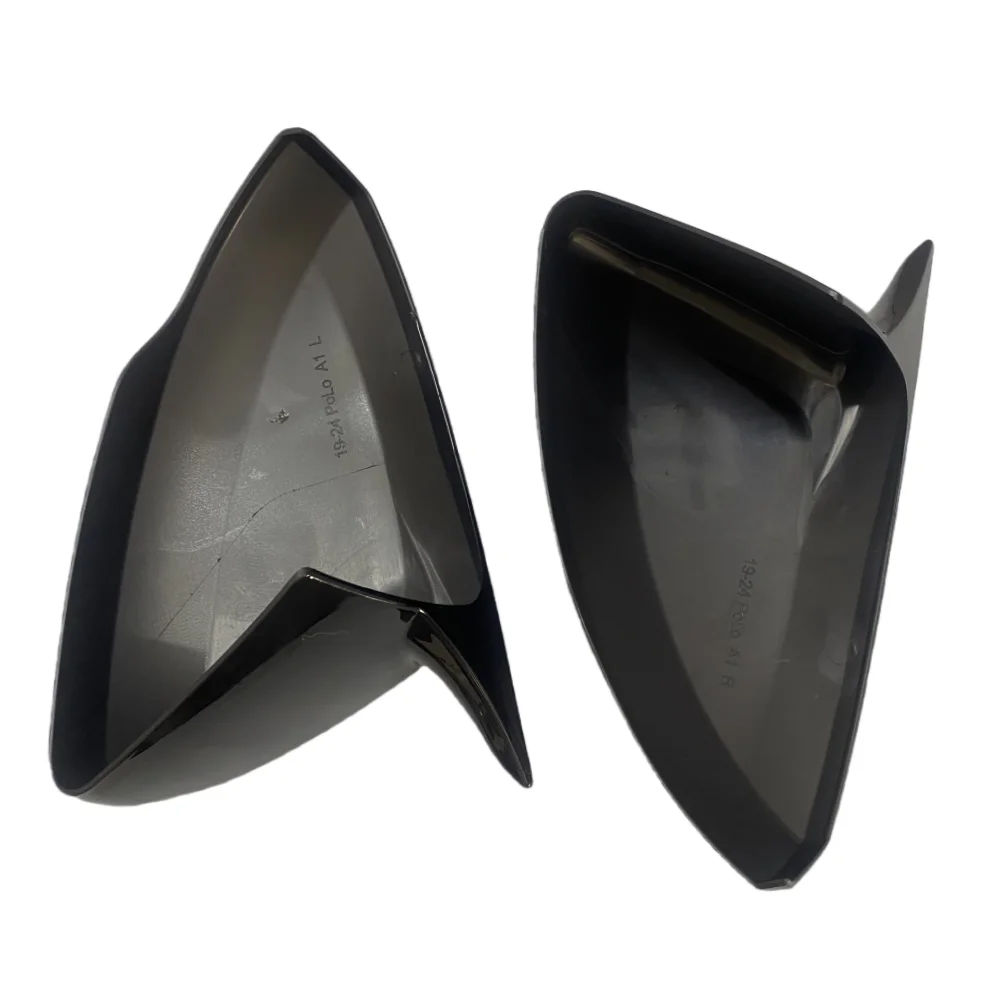 Rear View Mirror Cover For Volkswagen For VW Polo Mk6 AW GTI 2018-2021 OX Horn Car Caps Shell Trim Carbon Fiber Look Exterior