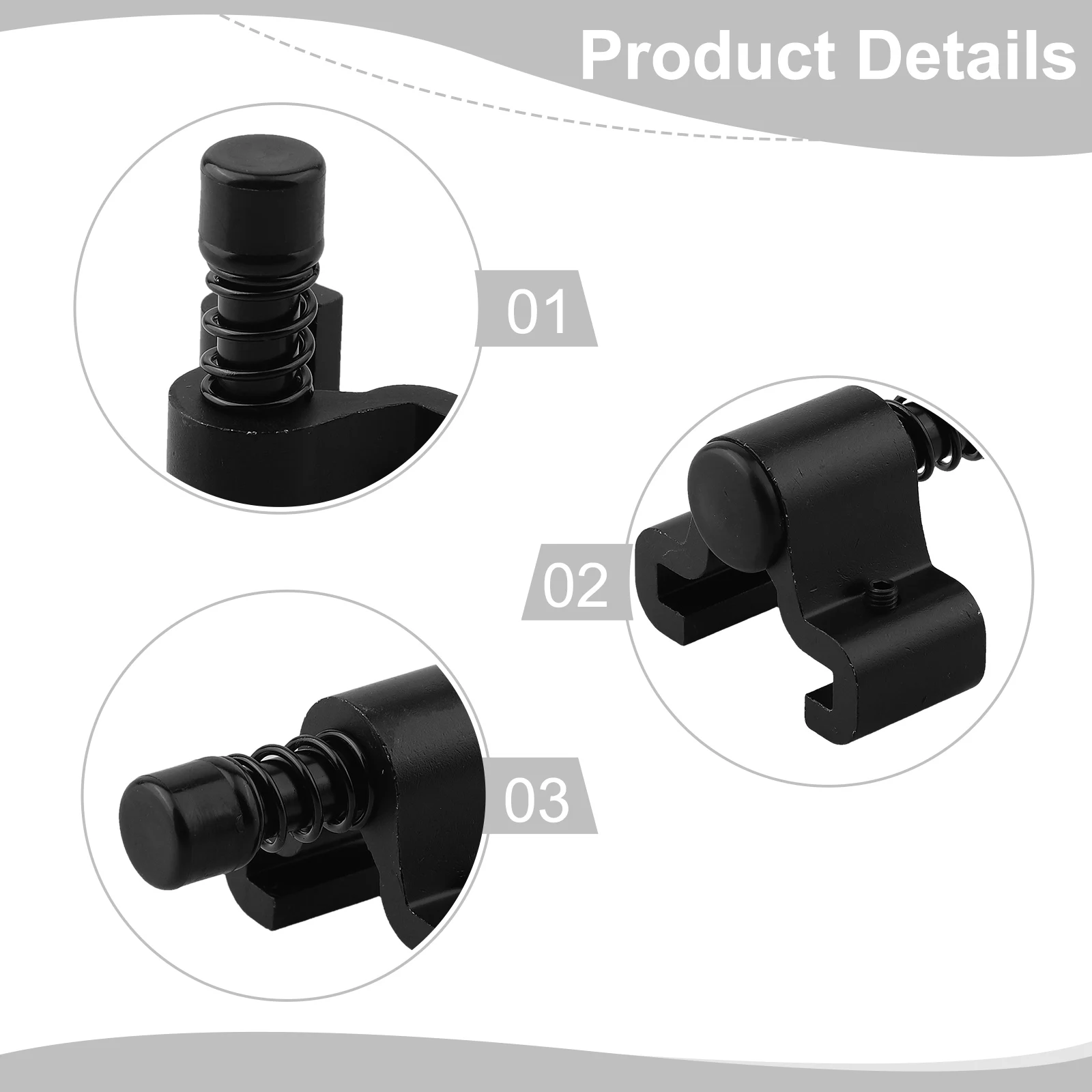 High Quality Barn Door Stopper Household Hardware Aluminum Black Double Pulley For Folding Door Limit Positioner