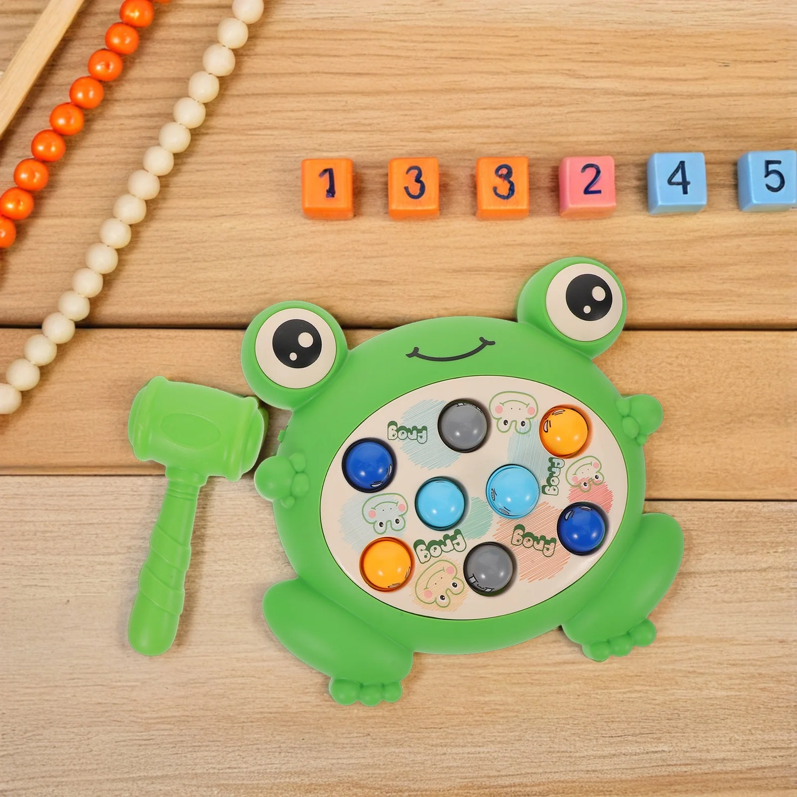 

1Set Whack A Frog Game Early Learning Hammer Pounding Educational Interactive Cognitive Development Parent Child Sensory