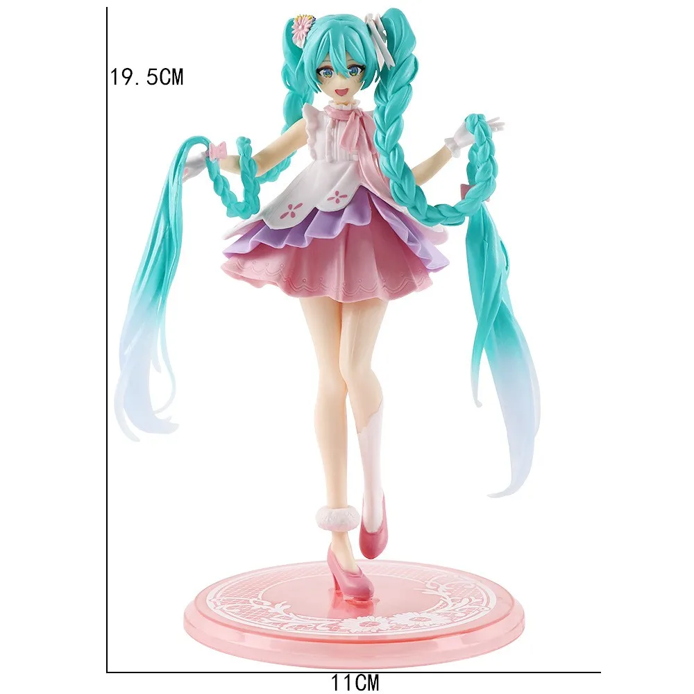 Neue Anime Hatsune Miku Actionfigur Kawaii Sammlerstück Modell Rosa Sakura Kawaiii Puppe Sammlerstücke Spielzeug Tortendekoration