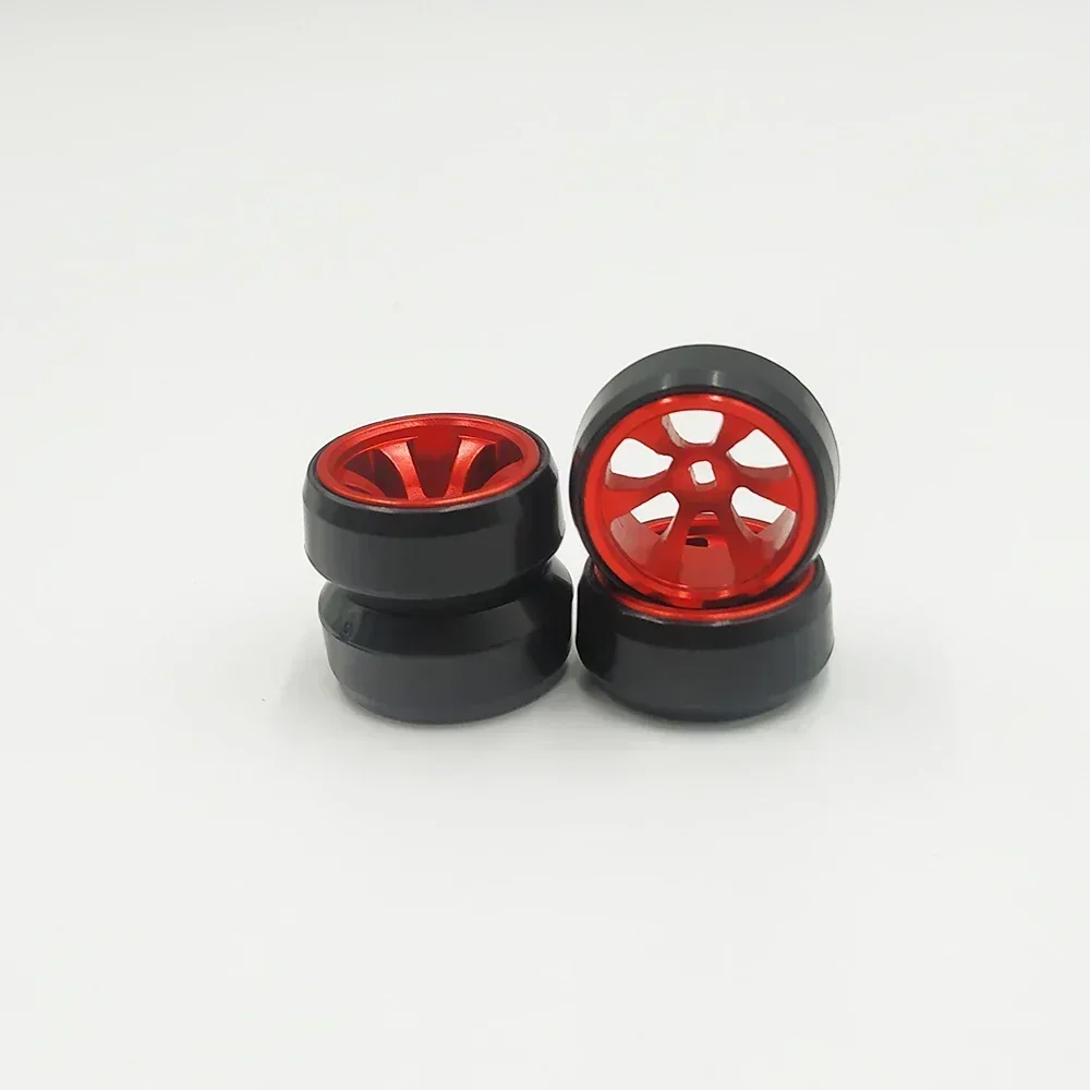 Neumático de deriva de cubo de rueda de Metal, 4 Uds., para Rc 1:28 Wltoys K989 K969 mini-q mini-z HGD1 DRZ XRX