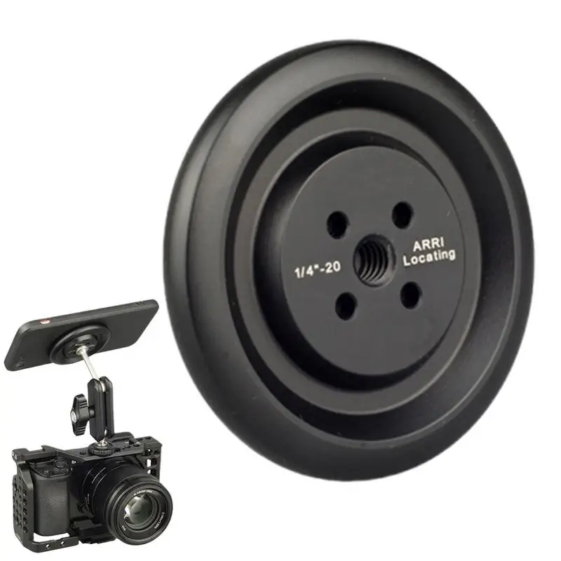 

Solid Magnetic Tripod Mount Adapter Cell Phone Magnetic Base With 1/4 Screw Hole Action Camera Mount For Official Desktops
