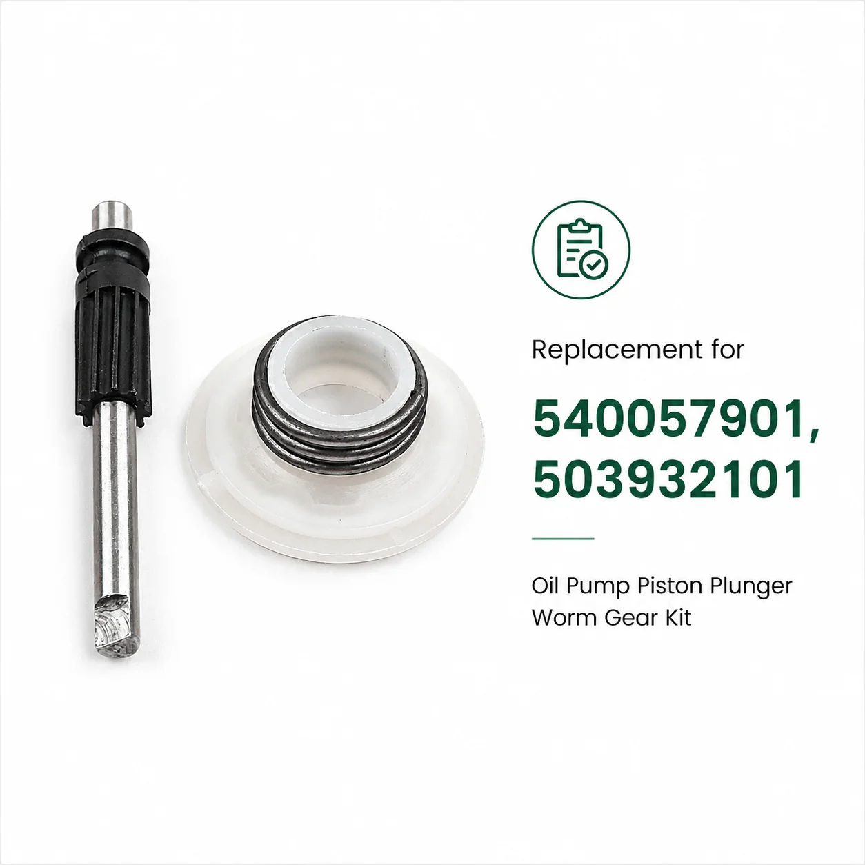 Oil Pump Piston Plunger Shaft Lever Worm Gear Kit For Husqvarna 340E 345E 350EPA Chainsaw Parts Replacement 540057901 Tool